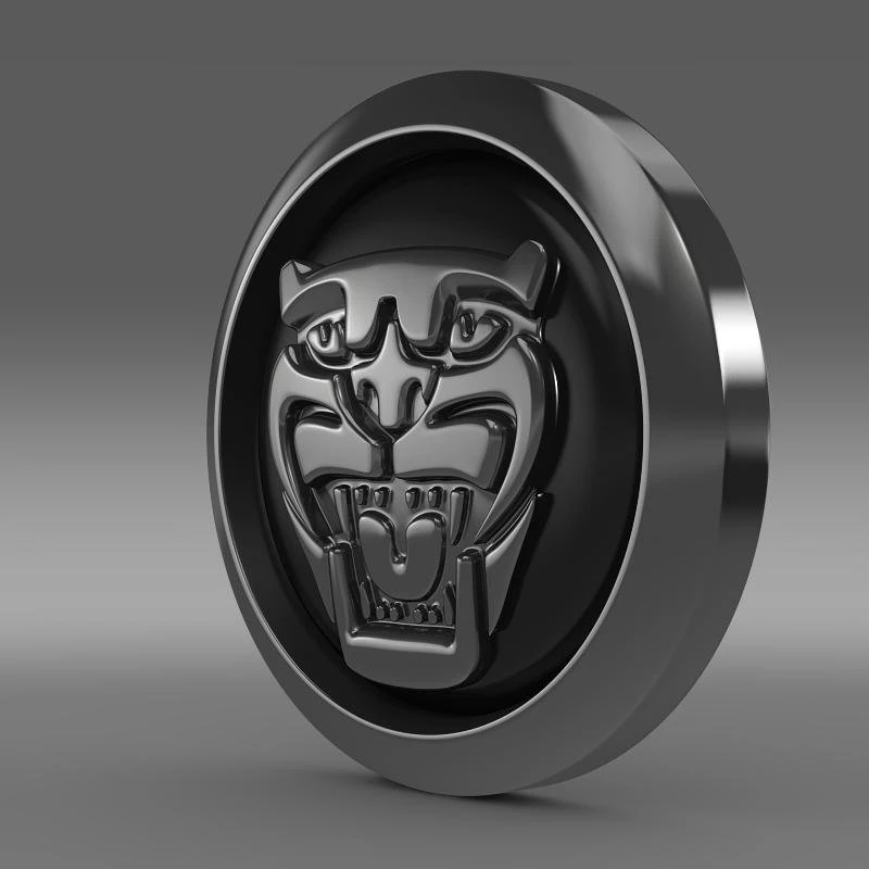 jaguar new logo 3D Model .c4d .max .obj .3ds .fbx .stl .blend 
