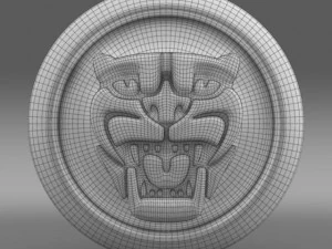jaguar new logo 3D Model