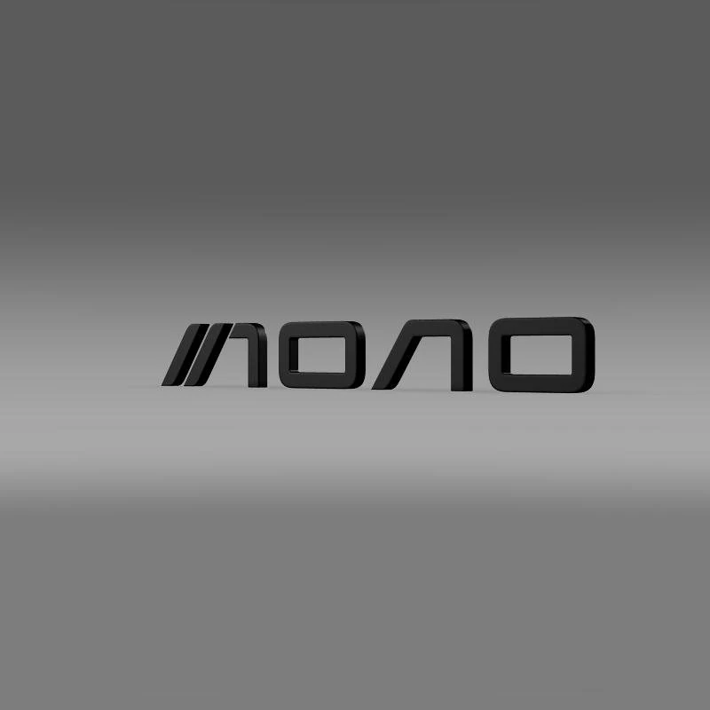 mono logo 3D Model .c4d .max .obj .3ds .fbx .stl .blend