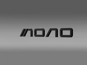Mono-Logo 3D Modell