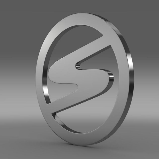 trabant logo 3D Модель .c4d .max .obj .3ds .fbx .stl .blend 