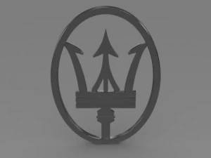 trident logo 3D Model