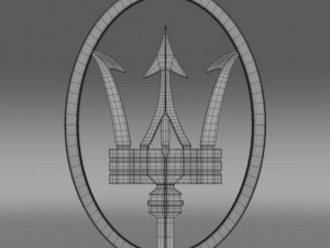 trident logo 3D Model