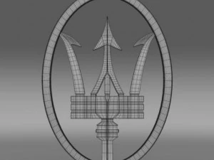 trident logo 3D Model
