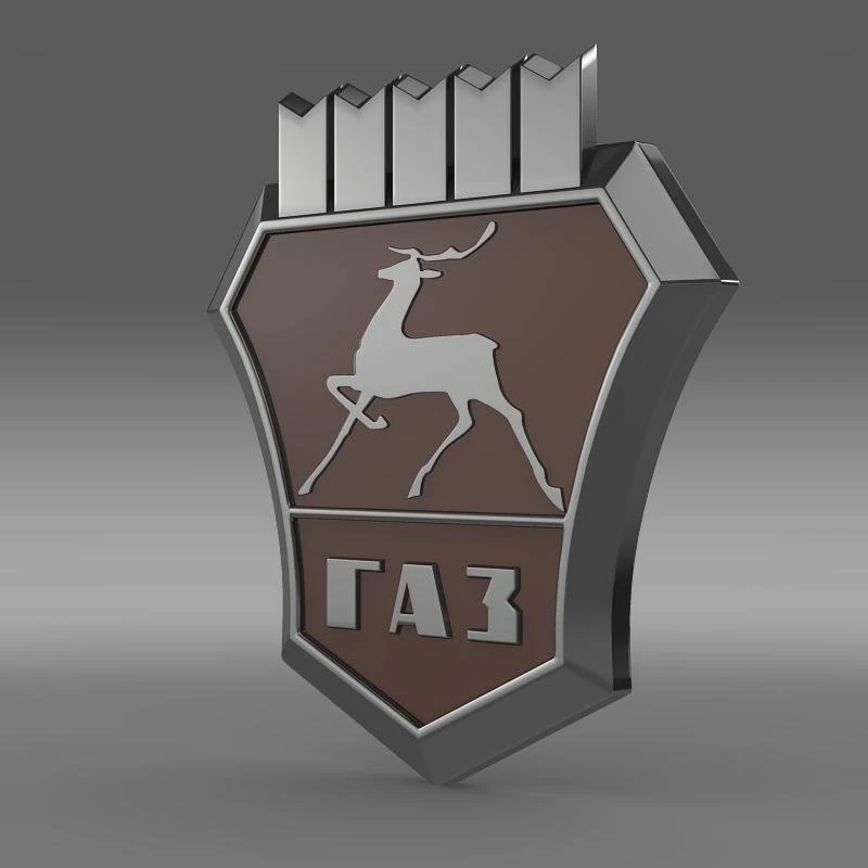 gaz new logo 3D Model .c4d .max .obj .3ds .fbx .stl .blend 