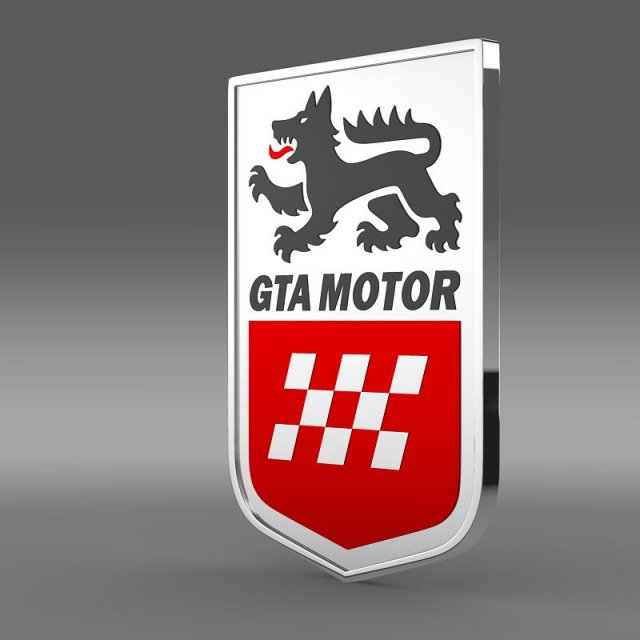 gta motors logo Model 3D .c4d .max .obj .3ds .fbx .stl .blend