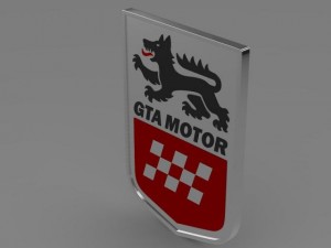 gta motors logo Model 3D