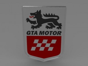 gta motors logo Model 3D