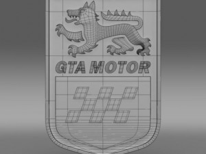 gta motors logo Model 3D