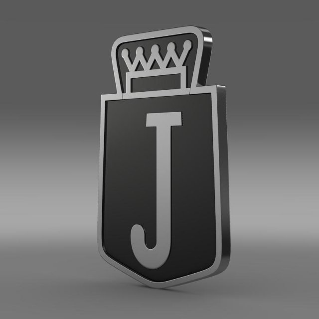 jensen logo 3D Model .c4d .max .obj .3ds .fbx .stl .blend 