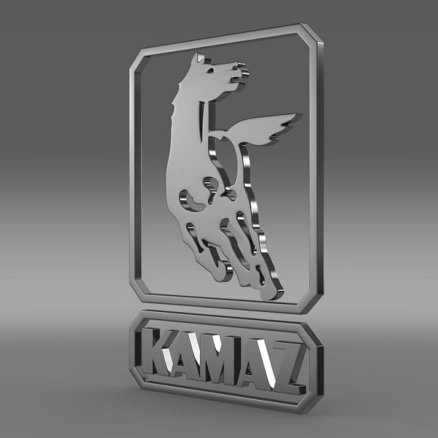 kamaz new logo Modelo 3D .c4d .max .obj .3ds .fbx .stl .blend 