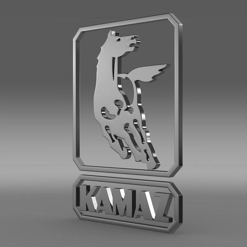kamaz new logo 3D Model .c4d .max .obj .3ds .fbx .stl .blend 