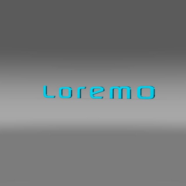 loremo logo Modelo 3D .c4d .max .obj .3ds .fbx .stl .blend 