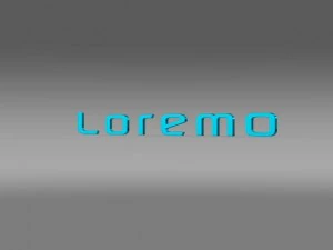 logo loremo Modello 3D