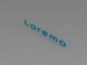 loremo logo Modelo 3D