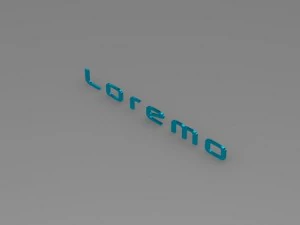 loremo logo 3D Model