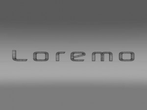 loremo logo Modelo 3D