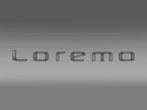 loremo logo 3D Model