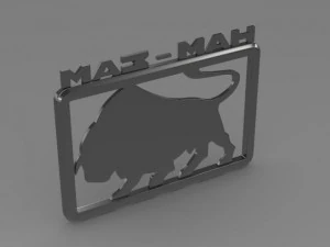 maz man logo 3D Model