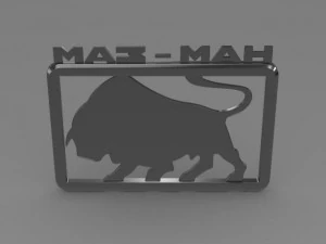 maz man logo 3D Model