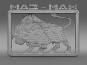 maz man logo 3D Model