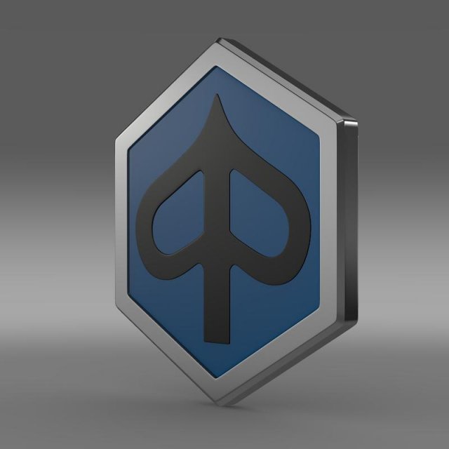 piaggio logo 3D 模型 .c4d .max .obj .3ds .fbx .stl .blend 