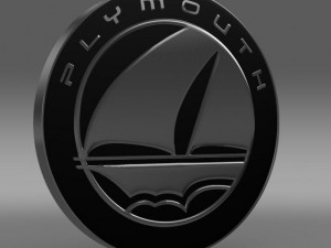 plymouth logo Model 3D