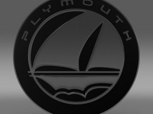 plymouth logo Model 3D