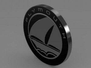 plymouth logo Model 3D