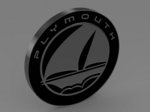 plymouth logo Model 3D