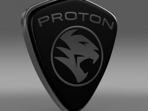 proton logo Modelo 3D