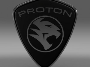 proton logo Modelo 3D