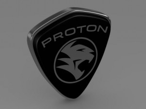 proton logo Modelo 3D