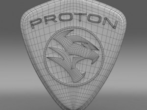 proton logo Modelo 3D