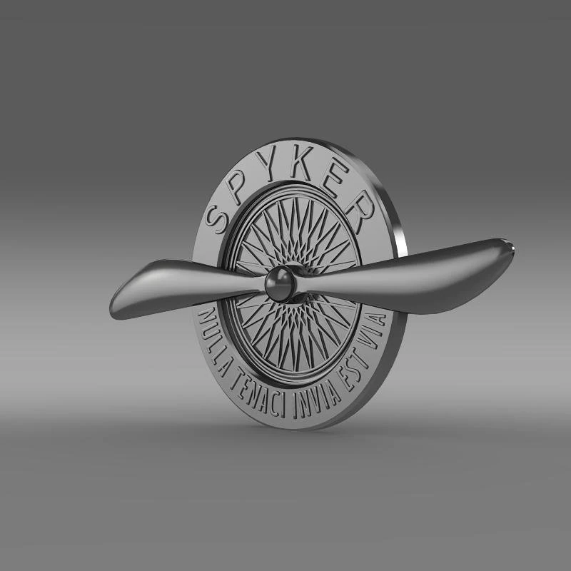 spyker logo 3D Model .c4d .max .obj .3ds .fbx .stl .blend 