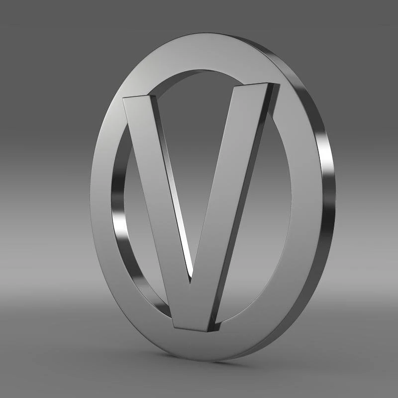 vortex logo 3D Model .c4d .max .obj .3ds .fbx .stl .blend