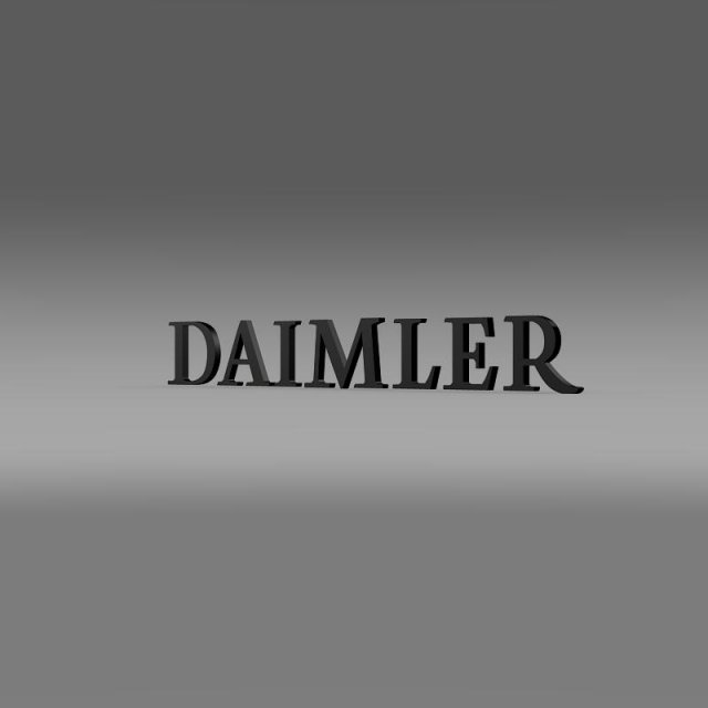daimler logo Modelo 3D .c4d .max .obj .3ds .fbx .stl .blend 