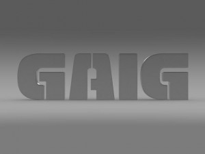 gaig logo Modèle 3D