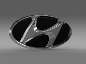 hyundai company logo 3D Model