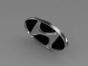 hyundai company logo 3D Model