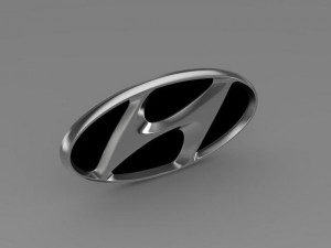 hyundai company logo 3D Model