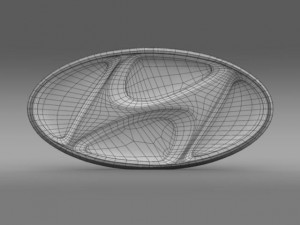hyundai company logo 3D Model