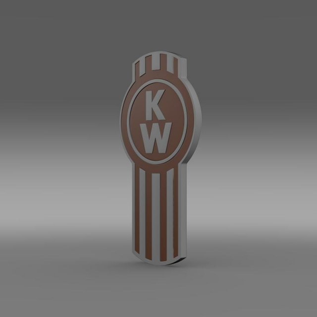 kenworth logo 3D Model .c4d .max .obj .3ds .fbx .stl .blend 