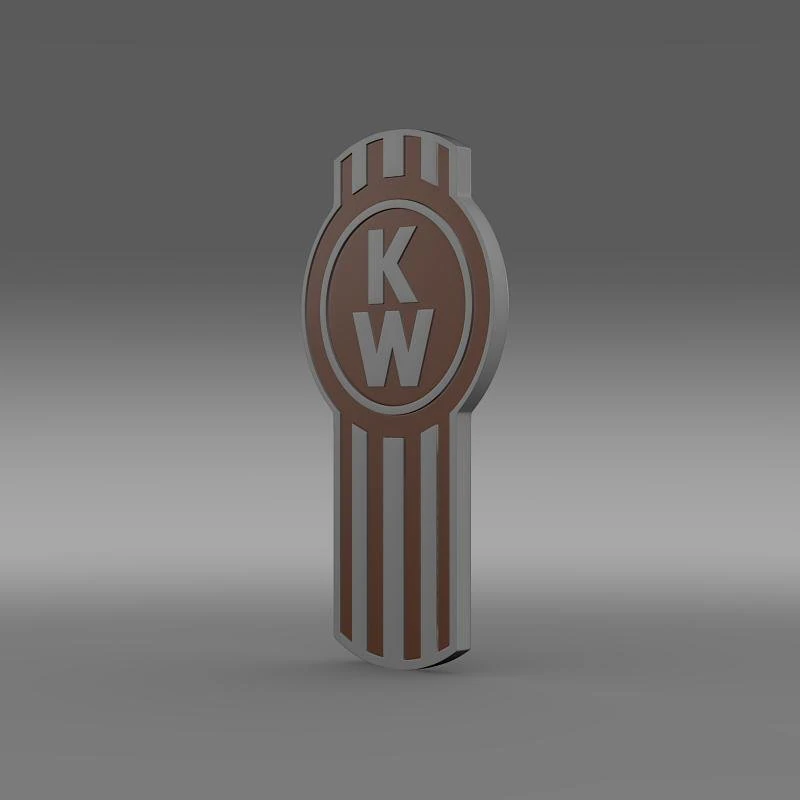 ケンワースのロゴ 3Dモデル .c4d .max .obj .3ds .fbx .stl .blend 