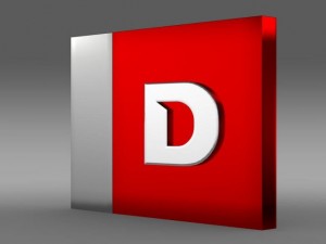 derbi one letter 3d logo 3D मॉडल