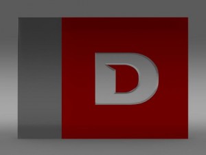 derbi one letter 3d logo Model 3D