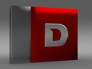 derbi one letter 3d logo Model 3D