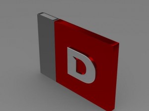 derbi one letter 3d logo Model 3D