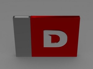 derbi one letter 3d logo Model 3D