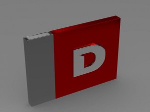 derbi one letter 3d logo Model 3D